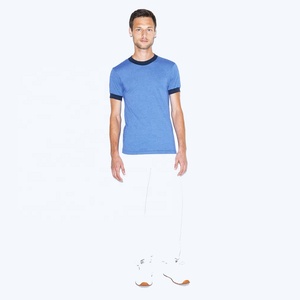 T-Shirt manches courtes col ras du cou pour homme, modèle basique, grande taille, avec épaules tombantes, 100%, en coton - Product Image 4