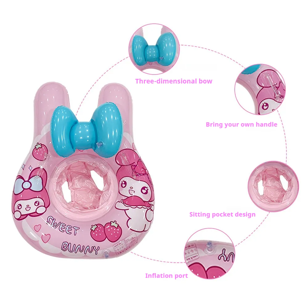 Schlussverkauf Cartoon-Form Kinder-Schwimmering PVC-Material aufblasbarer Schwimmring Umweltschutz Babysitting-Ring