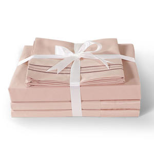 Commercio all'ingrosso di Cotone Egiziano 1800 del Filetto di Conteggio Spazzolato Microfibra 4 Pcs Letto Gruppi di Fogli Lastre Piane - Product Image 4