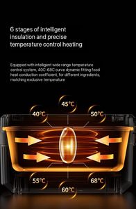 Contenedor de Alimentos Calentado por USB de 1.6L, Recipiente Eléctrico Portátil con un Solo Toque para Coche y Uso en Exteriores - Product Image 6