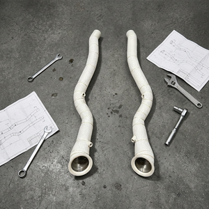 Tubo de Escape de Alto Flujo de Acero Inoxidable 304 para Ferrari 812 F12 F140 6.5L 6.3L V12, Mejora de Escape para Carreras con Protector Térmico - Product Image 6