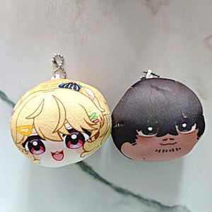 Porte-clés en peluche personnalisé de 7 cm, adorable animal en peluche, pendentif pour sac avec rembourrage en coton PP, cadeaux promotionnels - Product Image 5