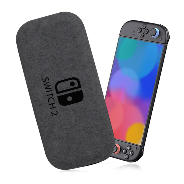 2025 NEW Portable Travel Felt Bag Nintendo Switch 2 Game Case Protective Felt Carrying Bag for Switch 2 Game Console