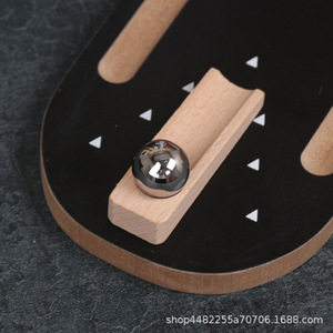 Petit jeu de bowling de table en bois 30,4x11,2x5cm, jouet éducatif pour enfants et adultes - Product Image 4