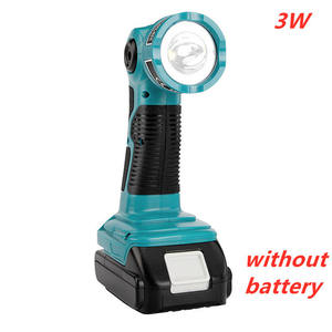Lámpara LED de trabajo portátil, linterna con batería de litio, herramientas de iluminación USB para <span class=keywords><strong>Makita</strong></span> 14,4-18V/Makiita 3W, 3W/12W 18V - Product Image 5
