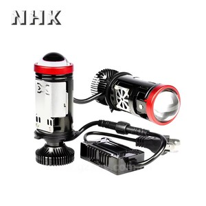 NHK H4 미니 바이-LED 프로젝터 헤드라이트 렌즈-자동차, 오토바이용 하이/로우 빔이 있는 H4 LED 전구 변환 키트 - Product Image 1