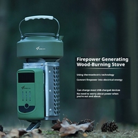 Poêle à bois portable pliable pour l'extérieur, générateur d'énergie rechargeable, poêle de camping pour pique-nique, randonnée, survie en cas d'urgence