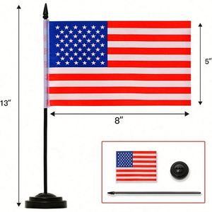 Promotional Premium Custom Nylon Plastic Base Polyester Mini Country National Office Desk Table <b>Flags</b> - Product Image 5