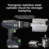 Grattoir électrique pour tuyaux PE 63, élimination de la couche d'oxydation, foret renforcé de fil d'acier 90, manchon de raccord 110/75, modèle 637590110