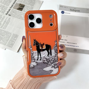Design de mode 3 en 1 belle coque de téléphone <span class=keywords><strong>portable</strong></span> <span class=keywords><strong>incassable</strong></span> de couleur <span class=keywords><strong>orange</strong></span> pour SAM S26 Ultra - Product Image 2