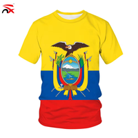 Vente en gros de t-shirts et maillots de sport personnalisés avec drapeau national des États-Unis, du Canada, du Mexique, d'Haïti, d'Érythrée et du Liban pour hommes et femmes