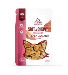 Pal's Delight - Golosinas Suaves y Masticables de Pollo y Salmón para Gatos, Bolsa de 1.7oz, Sin Colorantes Artificiales - Product Image 1