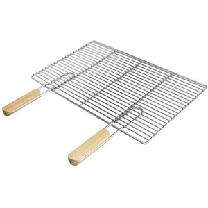 Grille de cuisson multifonctionnelle en acier inoxydable <span class=keywords><strong>pour</strong></span> barbecue Bâton de charbon de bois propre <span class=keywords><strong>pour</strong></span> la cuisine, le feu de camp et la cheminée en acier inoxydable - Product Image 1