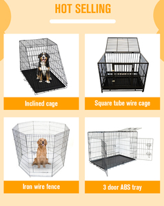Valla Portátil para Perros de 8 Paneles para Interiores y Exteriores con Jaula - Product Image 6