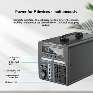 <span class=keywords><strong>Power</strong></span> Bank al Litio per Esterni 220V con Ricarica Solare, Alimentatore di Emergenza Portatile per Campeggio, Cucina e Uso Domestico - Product Image 5