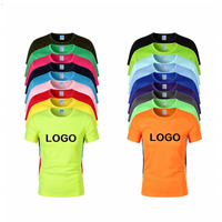Kaos Lari Desain Logo Harga Pabrik, Kaos Lari Olahraga Leher Bulat, Kaos Lari Marathon, Kaos Atlet Lari Sederhana Cepat Kering