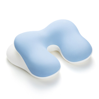 Oreiller de bureau Zeemora 2-en-1 en mousse à mémoire de forme ergonomique avec design aile de nuage pour le travail, le repos et le sommeil