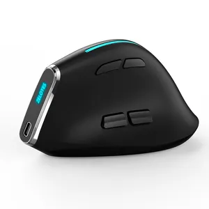 Mouse ZELOTES F-36Wireless Vertical Mouse Programmable Rechargeable Full Color Breathing Light Ergonomics 3 Device Connection Mouse