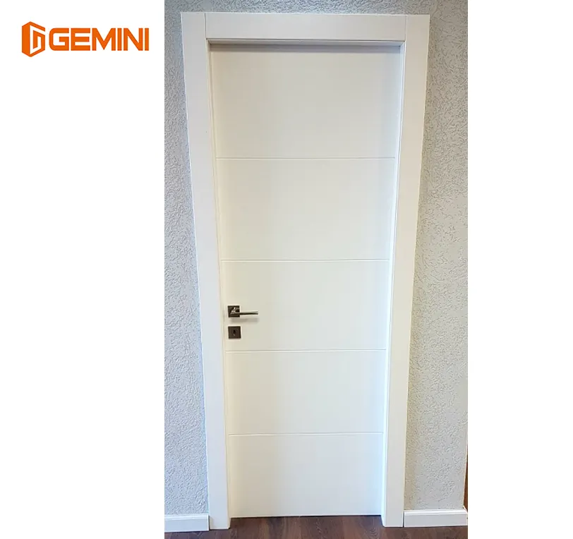 High quality interior painted WPC composite wood doors with frames
