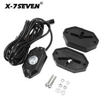 Luz de roca de 8 grados IP 68 16, luz LED ultrabrillante UTV, carcasa de aleación de aluminio, luz de roca RGB