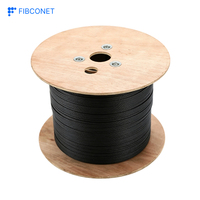 Kabel Drop FTTH Indoor Low Insertion Loss dengan Konektor APC/UPC/PC Kabel Komunikasi Serat Optik Single/Multi Mode