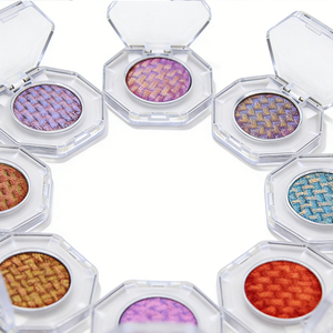 Cosmetic Grade Premium Chameleon Duochrome Pressed <strong>Eyeshadow</strong> Pan - Peach &amp; <strong>Blue</strong> Single <strong>Glitter</strong> <strong>Eyeshadow</strong> with Multi-Chrome Shift - Product Image 4