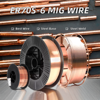 Fil MIG en acier fin Fil de diamètre de micro-soudage pour la fabrication de produits électroniques Modèle ER70s-6 ODM Acier au carbone Cuivre Plastique CO2