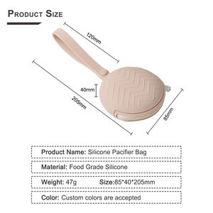 Estuche para Chupetes de Silicona para Bebés Recién Nacidos, Libre de BPA, con Logotipo Personalizado, Estuche de Almacenamiento para Chupetes, Contenedor Portátil - Product Image 3