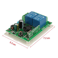 AC110V-220V deux récepteurs de commutateur de télécommande sans fil Module de commande d'éclairage intelligent 433Mhz