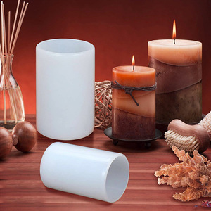 Cetakan Resin Epoxy DIY Berbagai Ukuran, Cetakan Lilin Silinder, Cetakan Silikon untuk Pembuatan Lilin Pilar - Product Image 4
