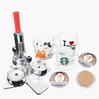 Máquina para hacer posavasos redondos de 100MM, gran oferta, precio de fábrica, máquina para hacer insignias de botones Manual