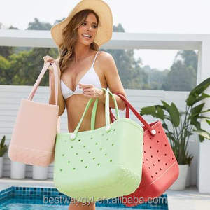 Biểu Tượng Tùy Chỉnh Của Phụ Nữ Du Lịch Hiện Đại Túi Bãi Biển Không Thấm Nước EVA Cao Su Với Mở Đóng Cửa Cho Cắm Trại Ngoài Trời Và Vai Mua Sắm - Product Image 1