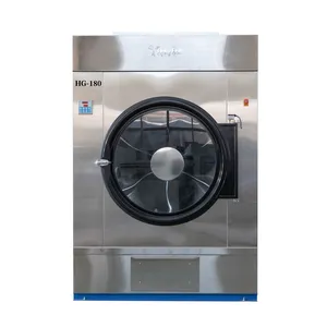 Industriële Roestvrijstalen Automatische Gasverwarming Grote Capaciteit Zware 180Kg Wasbeddengoed Wasdroger Machine Fabrieksprijs