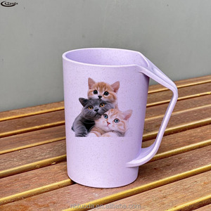 Custom Plastic Mugs with Logos Printed Personalized Plastic Mugs Affordable Reusable Promotional Mugs Great for Advertising