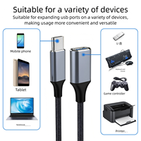 Cable Adaptador USB 3.0 OTG Tipo-C, 5Gbps, Carga Rápida, Material de Nailon Ecológico, Conductor de Cobre Puro, Blindado, para Computadora y Cámara