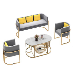 Sofá de tela nórdico, de estilo minimalista y contemporáneo, para tienda de ropa, barbería familiar pequeña, estudio de bodas, sofá pequeño - Product Image 5