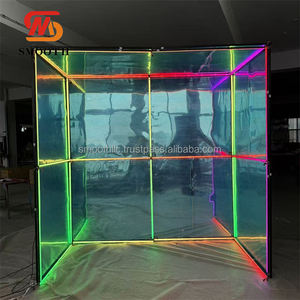 Nuevo Soporte de Fotos con Espejo para Bodas, Estilo Moderno, Control por Aplicación Móvil, Luz LED RGB, Fondo Metálico, Cabina de Fotos Tipo Revista - Product Image 3