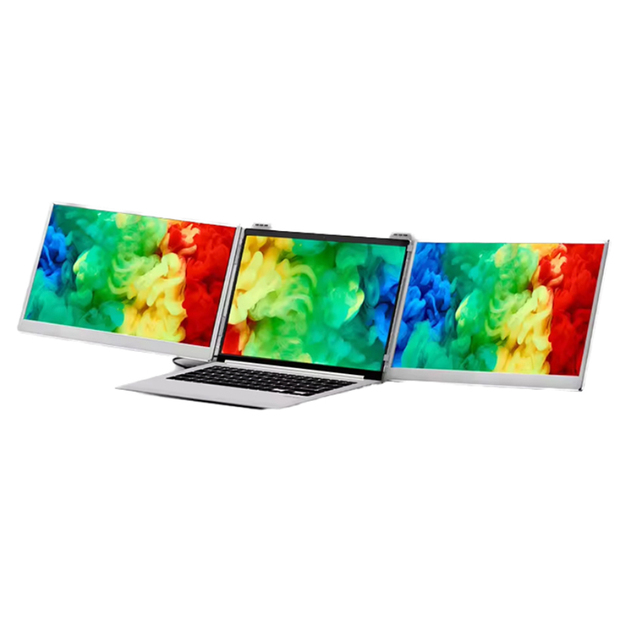 Factory Price 75Hz Dual Screen Laptop 13.3 Inch IPS Panel Good Color Gamut Extendable Foldable Collapsible Portable Monitor