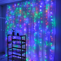 Guirlande Lumineuse LED 300 LED pour Fenêtre, Noël, Mariage, Maison, Rideau, Fête - Blanc Chaud - Matière Plastique - Vente Directe Usine