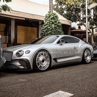 Jantes polies argentées brossées concaves profondes de luxe Roues de voiture forgées en aluminium de 22 pouces pour jantes forgées Bentley Continental