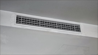 Grille d'aération double déflection en ABS, taille de l'ouverture 1600*200mm, réglable, pour plafond et mur, système HVAC