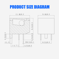 Interrupteur photoélectrique d'inclinaison BL1350 pour fer électrique avec détection de position et fonction d'arrêt automatique en cas d'inclinaison, assemblage PCB plastique 5V