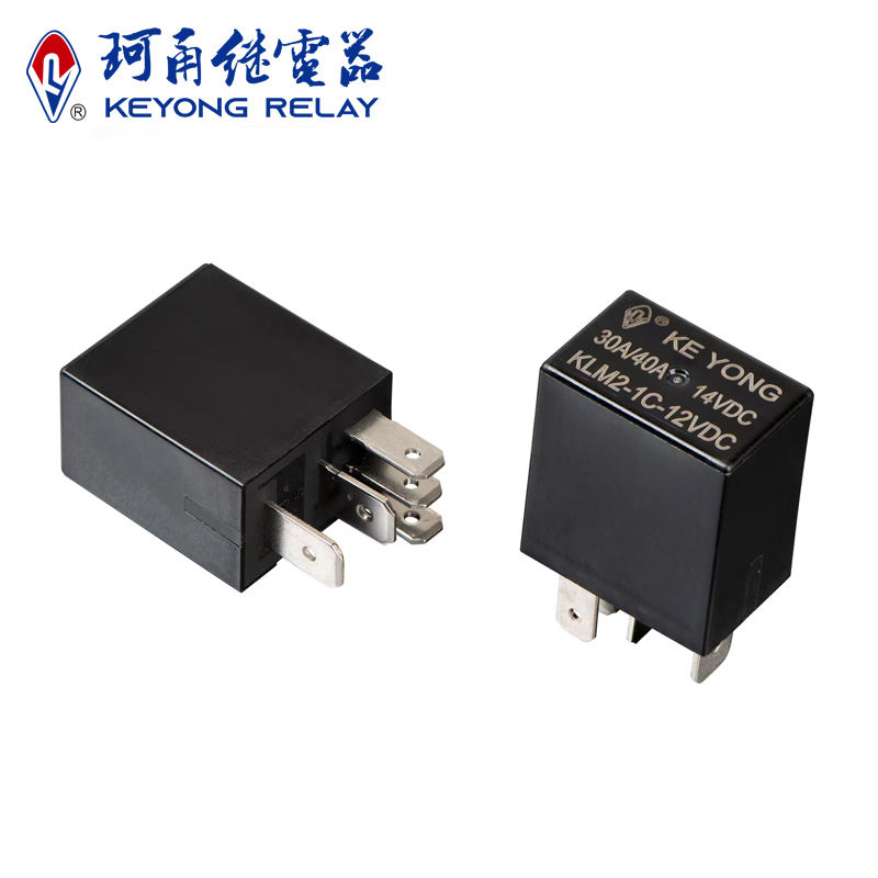 KEYONG KLM2 12V Universal Automotive Relay 30A 40A SPDT 5 Pin Electromagnetic Relay Heavy Duty for Vehicle Electrical Control