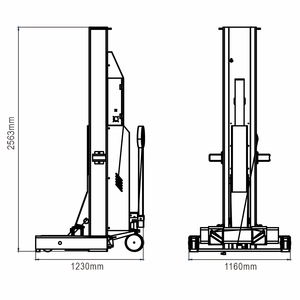 Elevador de camión de vehículo pesado de 4 postes para trabajo pesado SBL8.5T, elevador de gato de coche de autobús mecánico hidráulico inalámbrico, CE, 1 unidad - Product Image 6