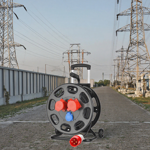 <span class=keywords><strong>Enrouleur</strong></span> de câble d'extension d'alimentation mobile industriel étanche antidéflagrant 380V triphasé à quatre fils 16A 50m en PVC - Product Image 3