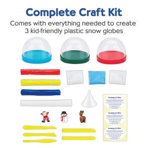 Kids Make Your Own Holiday <strong>Snow</strong> <strong>Globes</strong> Holiday Crafts for Kids Create 3 DIY <strong>Snow</strong> <strong>Globes</strong> Christmas Activities - Product Image 2