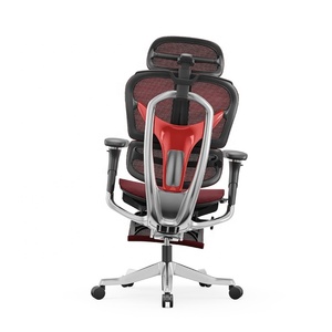 Chaise de bureau informatique ergonomique entièrement en maille réglable avec siège coulissant et accoudoirs 7D, inclinaison à 145° °   Châssis flottant inclinable en <span class=keywords><strong>aluminium</strong></span> - Product Image 2