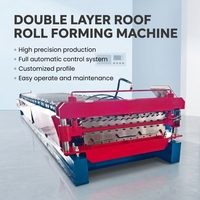 Machine de formage de tôles métalliques à double couche avec engrenage et moteur en acier coloré pour la toiture et le bardage