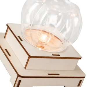 OKYN-Y2364 Wooden <b>DIY</b> Creative Pumpkin Night Light Assembly <b>Kit</b> - Product Image 3