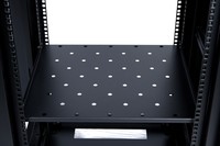 Armoire de serveur réseau antichoc 18U 27U 32U 37U 42U 48U à cadre ouvert 4 poteaux pour refroidissement